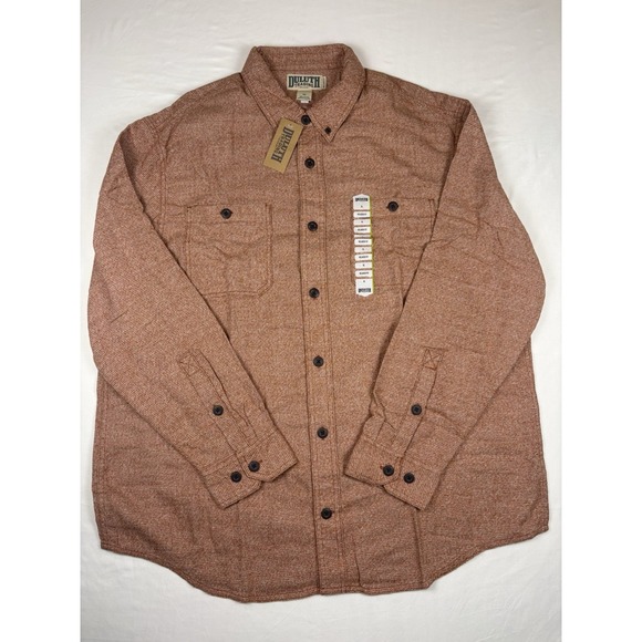 Duluth Pack Other - NWT Duluth Trading Flannel Shirt Kennesaw Relax Fit Long Sleeve Men's XL Orange